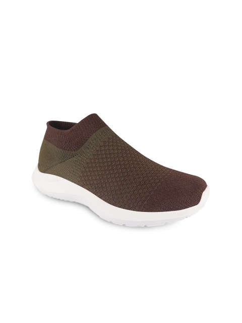 

Action Men Brown & Olive Athleo ATG-86 Mesh Slip On Running Shoes