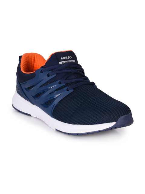 

Action Men Navy Blue & Orange Athleo ATL-19 Mesh Running Shoes