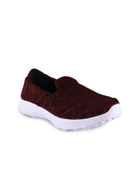 

Action Men Maroon & Black Athleo ATG-37 Mesh Slip On Running Shoes