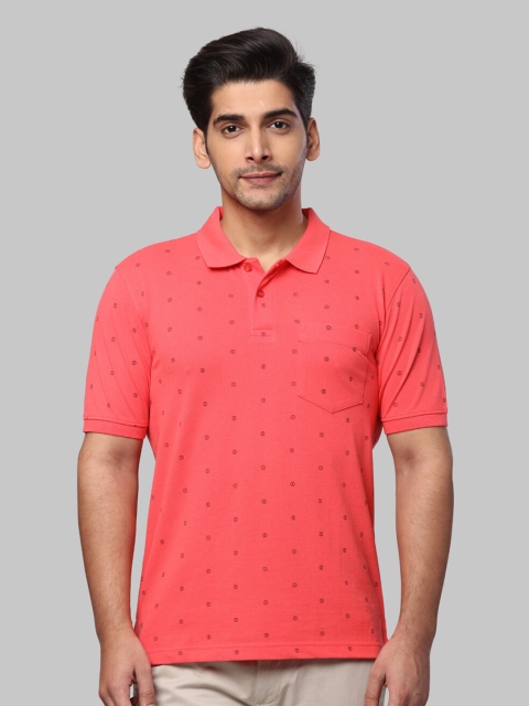 

Next Look Men Red Printed Polo Collar Pockets T-shirt