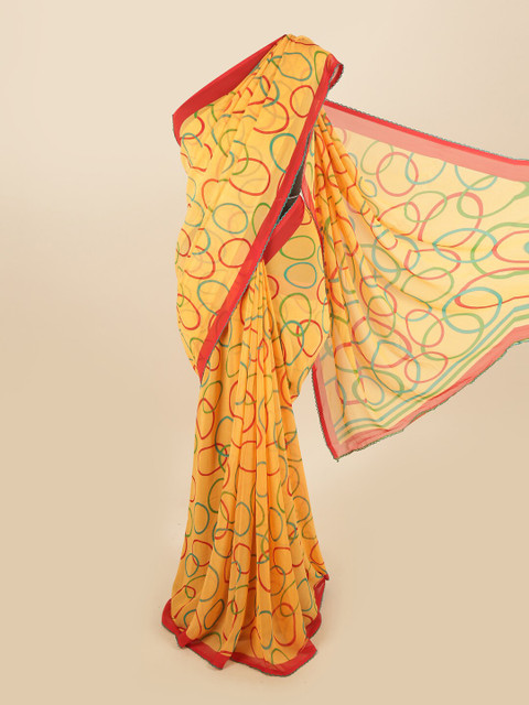 

Pothys Yellow & Red Saree