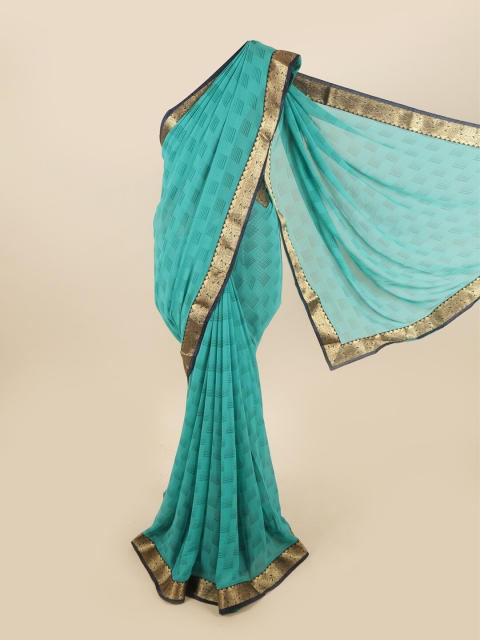 

Pothys Blue & Gold-Toned Saree