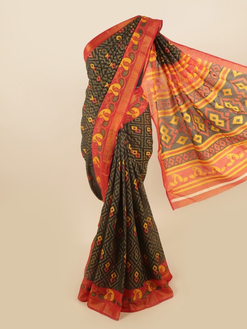 

Pothys Black & Red Saree