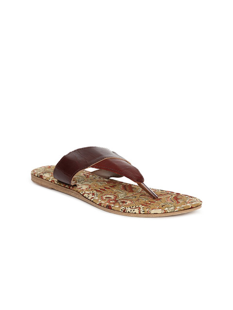 

Fabindia Women Maroon Open Toe Flats