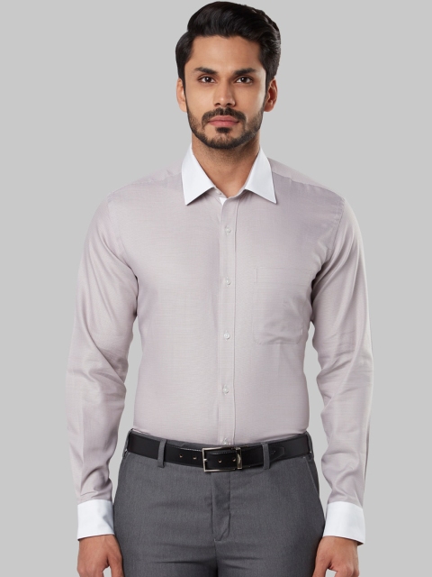 

Raymond Men Brown Opaque Cotton Formal Shirt