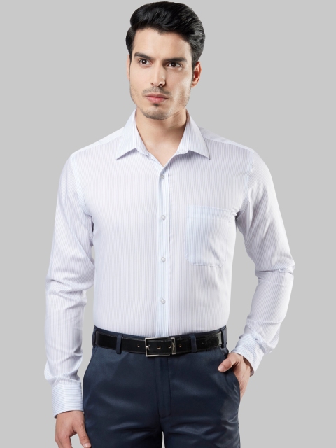 

Raymond Men Blue Self Design Formal Shirt