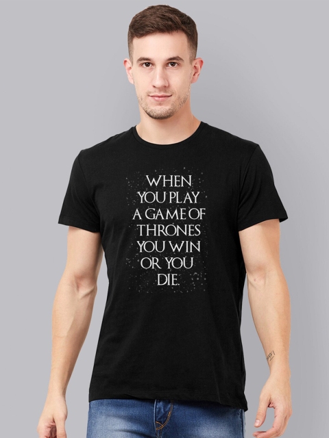 

Free Authority Men Black Game Of Thrones Printed T-shirt
