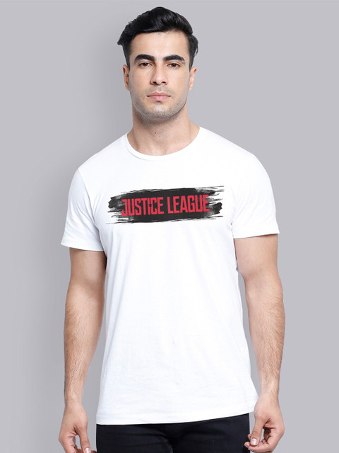 

Free Authority Men White Justice League Printed T-shirt