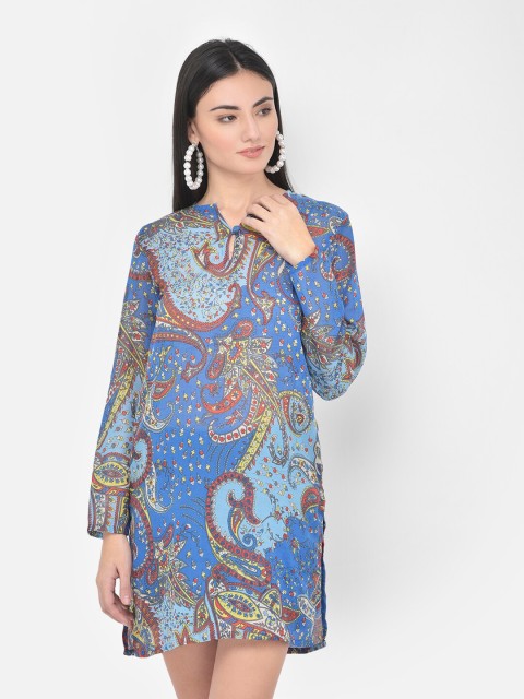 

Aditi Wasan Blue & Red Printed Tunic