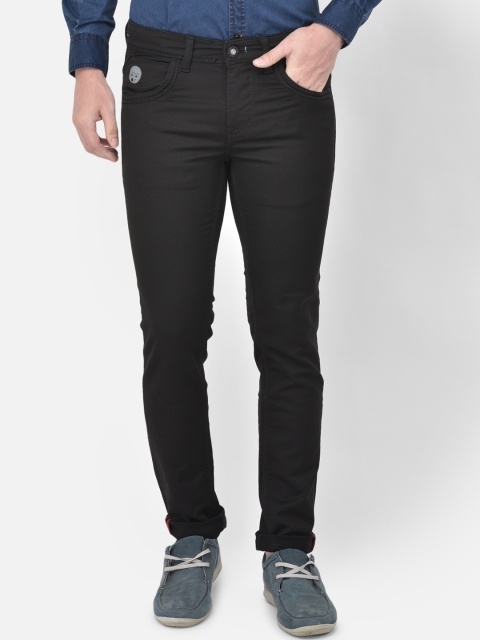 

Canary London Men Black Smart Skinny Fit Low-Rise Stretchable Jeans