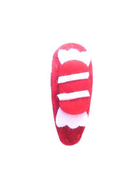 

Spiky Kids Red & White Tic Tac Hair Clip