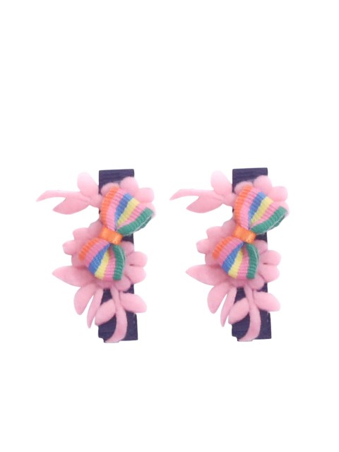 

Spiky Unisex Kids Pink & Blue Set of 2 Alligator Hair Clip