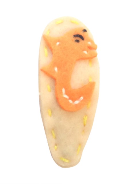 

Spiky Kids Orange & Peach Shark Tic Tac Hair Clips