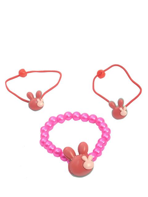 

Spiky Kids Set of 3 Pink & Rust Hair Accessories