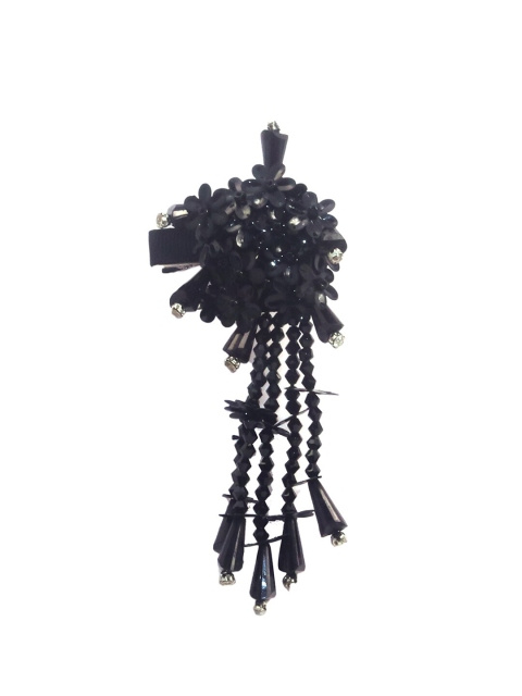 

Spiky Unisex Kids Black Embellished Alligator Clip
