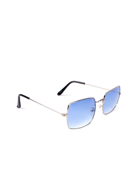 

FUZOKU Unisex Blue Square Sunglasses