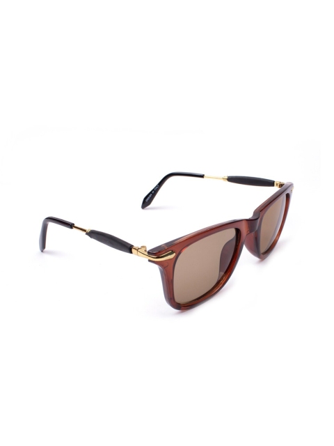 

FUZOKU Unisex Brown Wayfarer Sunglasses