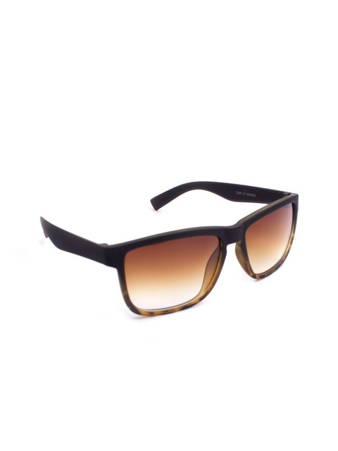 

FUZOKU Unisex Brown Wayfarer Sunglasses