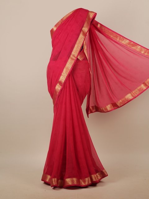 

Pothys Red & Gold-Coloured Saree