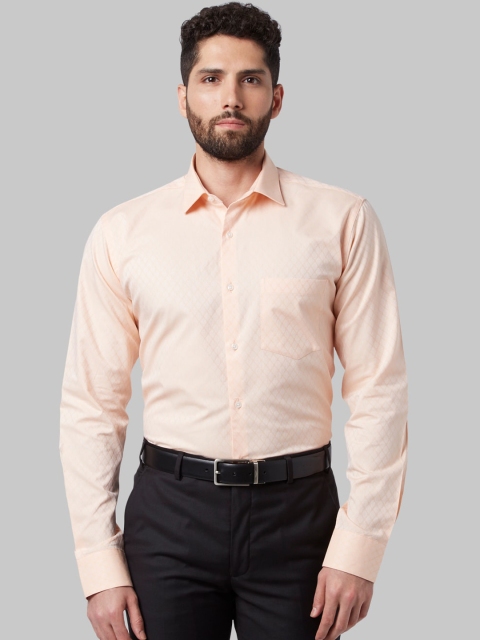 

Park Avenue Men Peach Slim Fit Opaque Formal Shirt