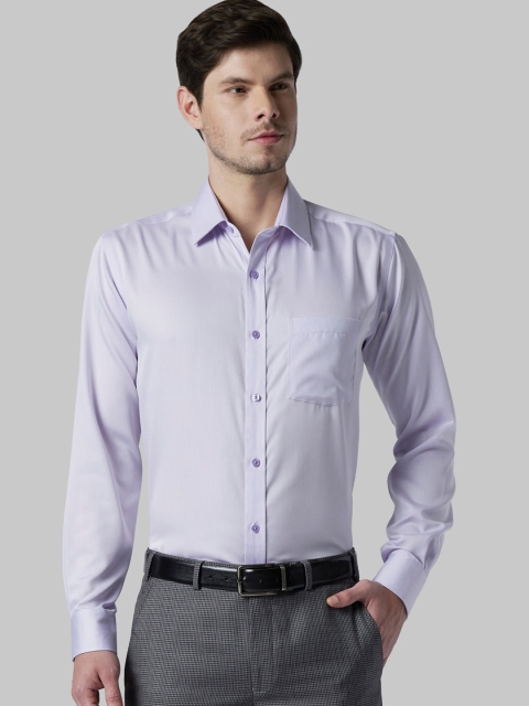 

Park Avenue Men Purple Solid Formal Shirt