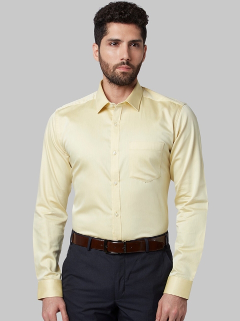

Park Avenue Men Yellow Slim Fit Opaque Formal Shirt