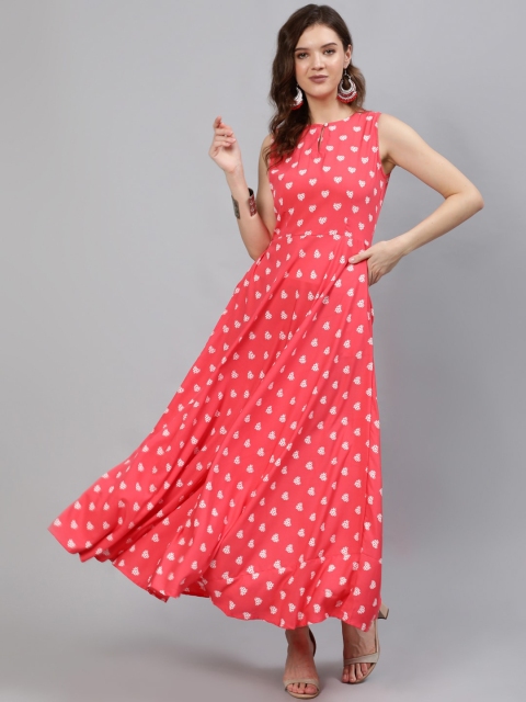 

AASI - HOUSE OF NAYO Pink Crepe Maxi Dress
