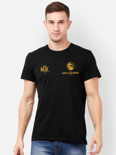 

Free Authority Men Black Mortal Kombat Printed T-shirt