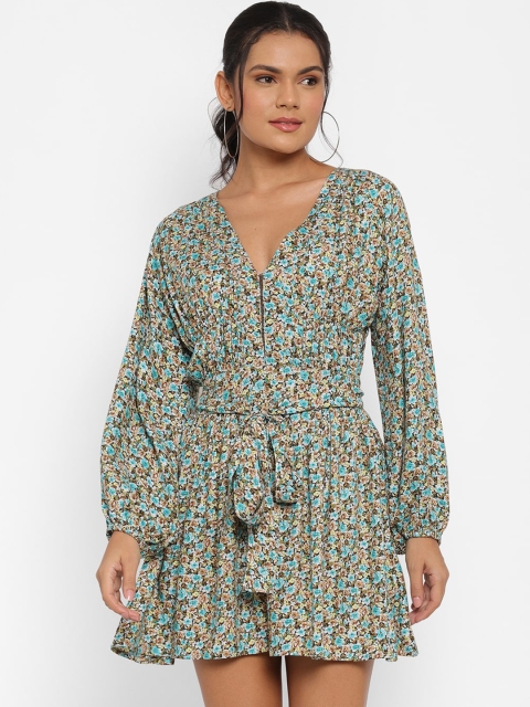 

Twenty3 Woman Green Floral Dress