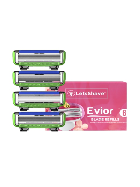 

LetsShave Unisex Evior Sensitive Blades- 6 Pieces, Green