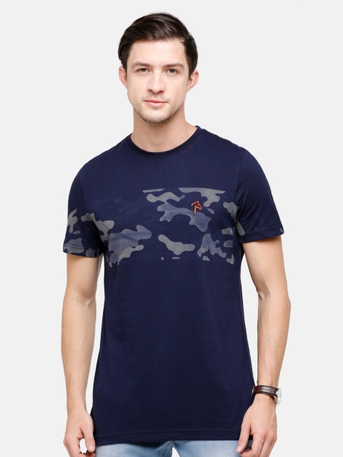 

Classic Polo Men Blue Printed Slim Fit T-shirt