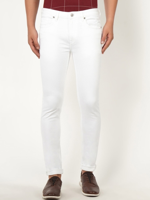 

Blackberrys Men White Skinny Fit Low-Rise Stretchable Jeans