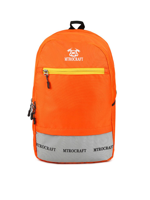 

MTROCRAFT Unisex Orange Solid Backpack
