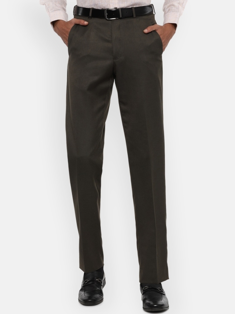 

Van Heusen Men Grey Formal Trousers