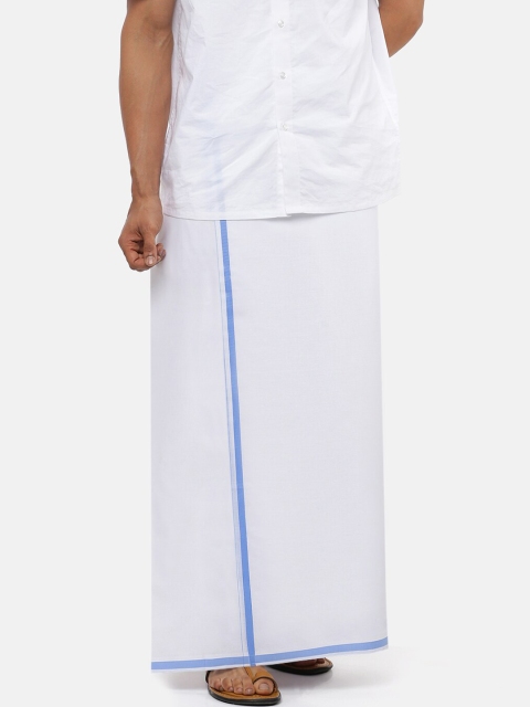 

Ramraj Men White Solid Pure Cotton Dhoti
