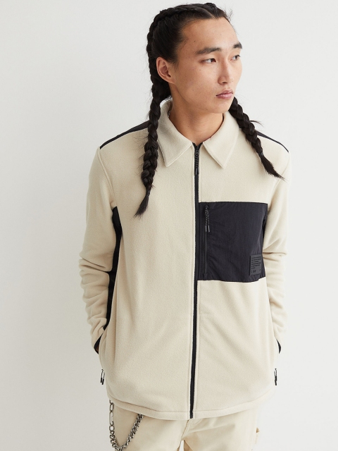 

H&M Beige Regular Fit Shirt Jacket
