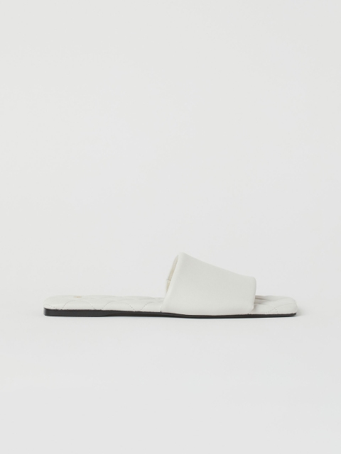 

H&M Women White Solid Open Toe Slides