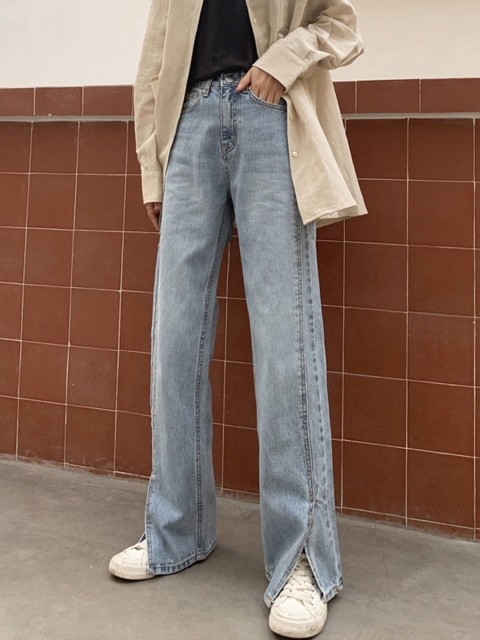 

URBANIC Women Blue Straight Fit High-Rise Jeans