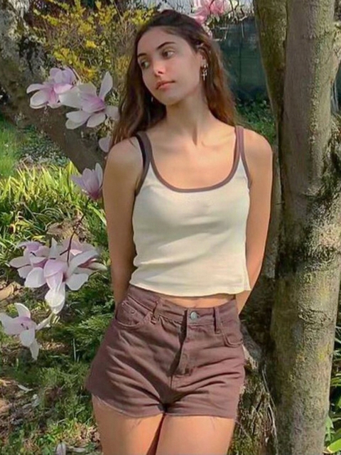 

URBANIC Women Brown Denim Shorts