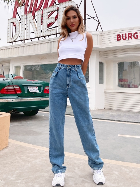 

URBANIC Women Blue Wide Leg Jeans