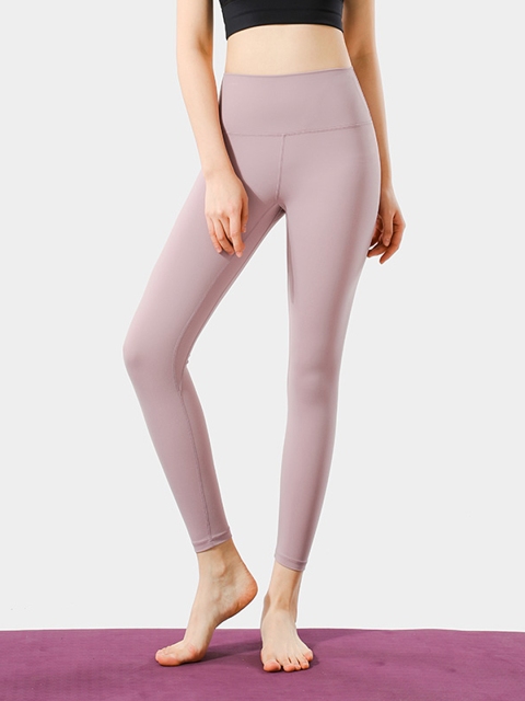 

URBANIC Women Dusty Pink Solid Cropped Gym Tights