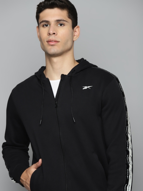 

Reebok Men Black PERF Hooded Training Sweatshirt