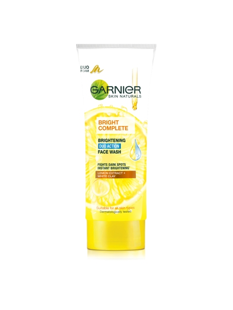 

Garnier Skin Naturals Bright Complete Brightening Duo Action Facewash 100 g, Yellow