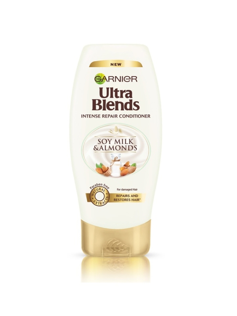 

Garnier Ultra Blends Soy Milk and Almonds Intense Repair Conditioner 175 ml, White