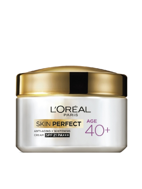 

LOreal Paris Skin Perfect Anti-Aging + Whitening 40+ SPF 21 PA+++ Day Cream 50 g, White