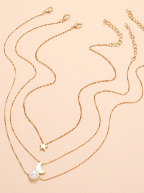 

URBANIC Set of 3 Gold-Toned Chains
