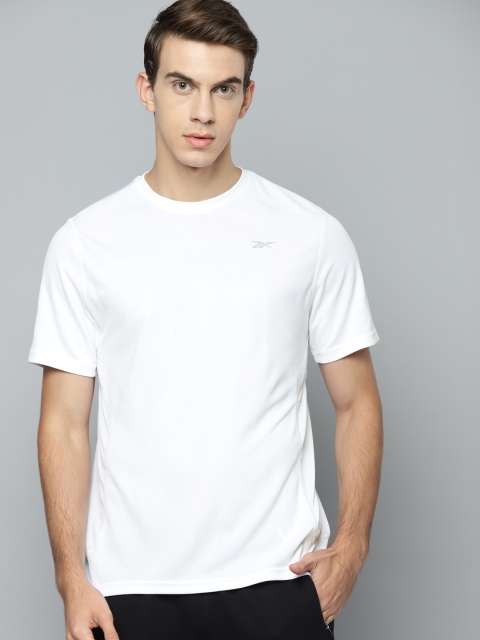 

Reebok Men White SS Speedwick Running T-shirt