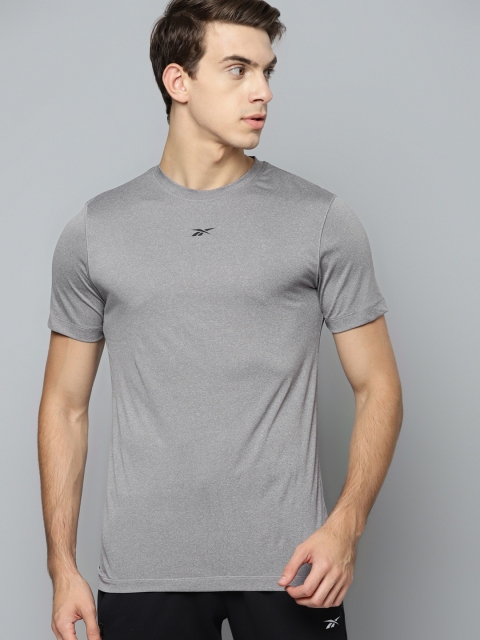 

Reebok Men Grey WF Solid Speedwick Training T-shirt