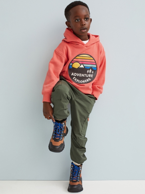 

H&M Boys Green Lined Cargo Joggers