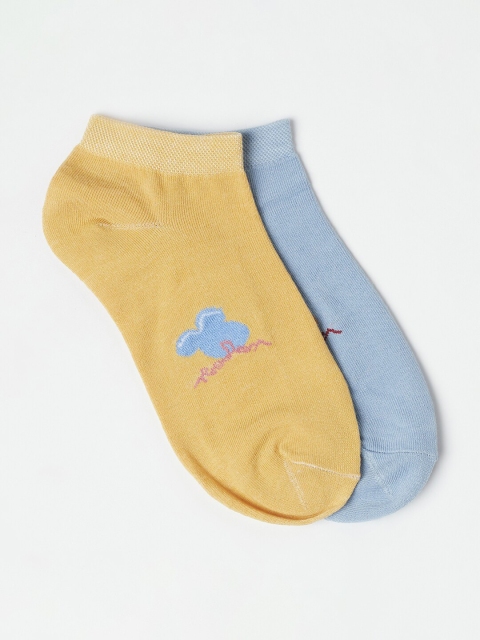 

J Style Pack of 2 Women Assorted Ankle Length Socks
